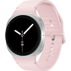 Galaxy Watch8 | 40 мм | Silver | Sport/Pink | M/L, Размер ремешка : M/L, Тип ремешка : Sport, Размер корпуса : 40 мм, Подключение часов : Bluetooth / Wi-Fi, Цвет ремешка: Pink, Цвет: Silver